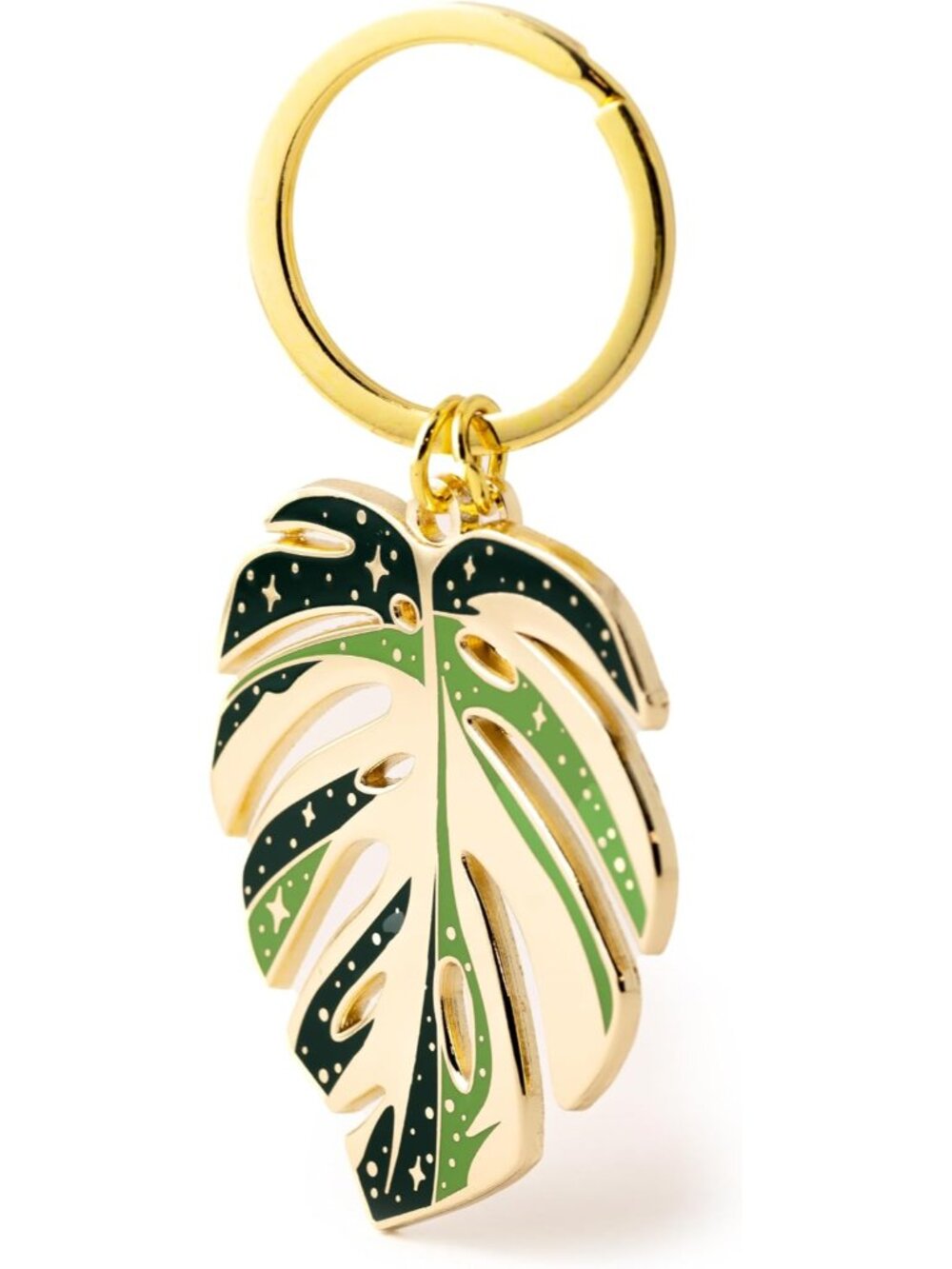 Monstera Deliciosa Keychains, Plant Keychains